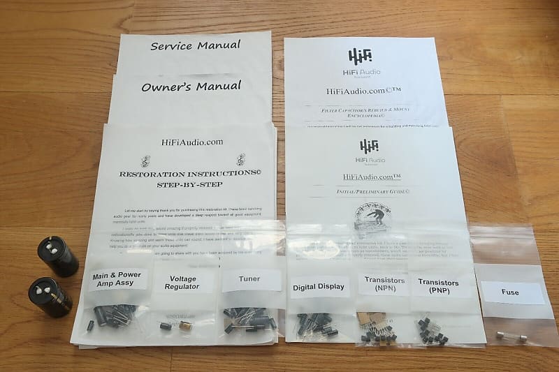 Sansui G-4700 restoration kit filter capacitor repair rebuild fix  			