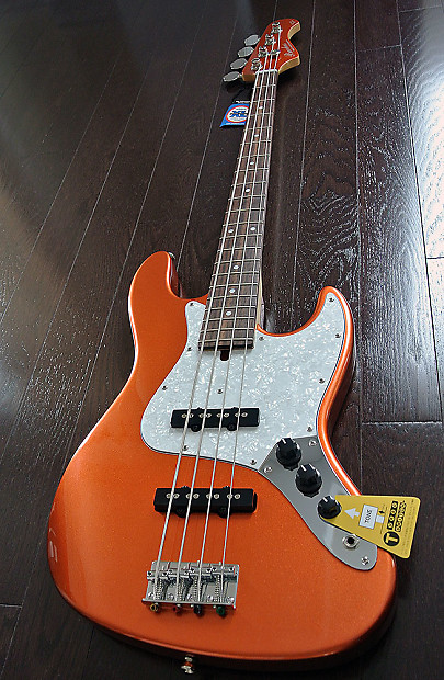 Bacchus Global Series - WL-001 - 4 String Bass - Mettalic Orange - NEW -  Canadian Dealer