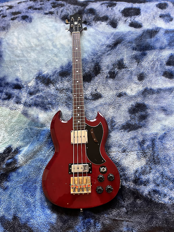 JAPANESE lawsuit SG Bass  70-80’s Candy apple red image 1