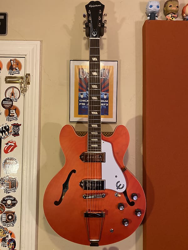 Epiphone Casino Worn Sunrise Orange (CME Exclusive) | Reverb