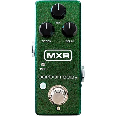 MXR   M299 Carbon Copy Mini Analog Delay Effects Pedal 2024 - Green image 1