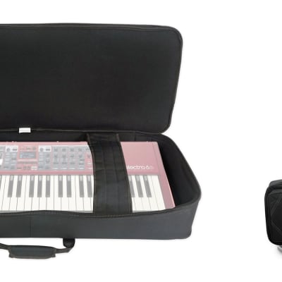 Rockville BEST BAG 49 Padded Rigid Keyboard Gig Bag Case for NORD Electro 6D 61