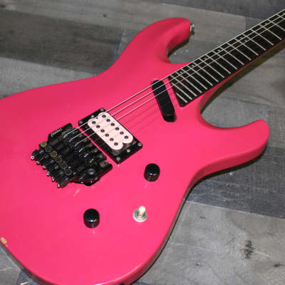 Epiphone 935i 1989-90 Bright Pink, super Rare with Kahler With Non original Hard case image 6
