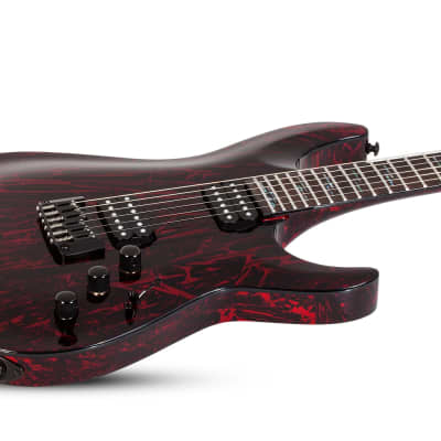 Schecter C-1 Silver Mountain Blood Moon #1475 for sale