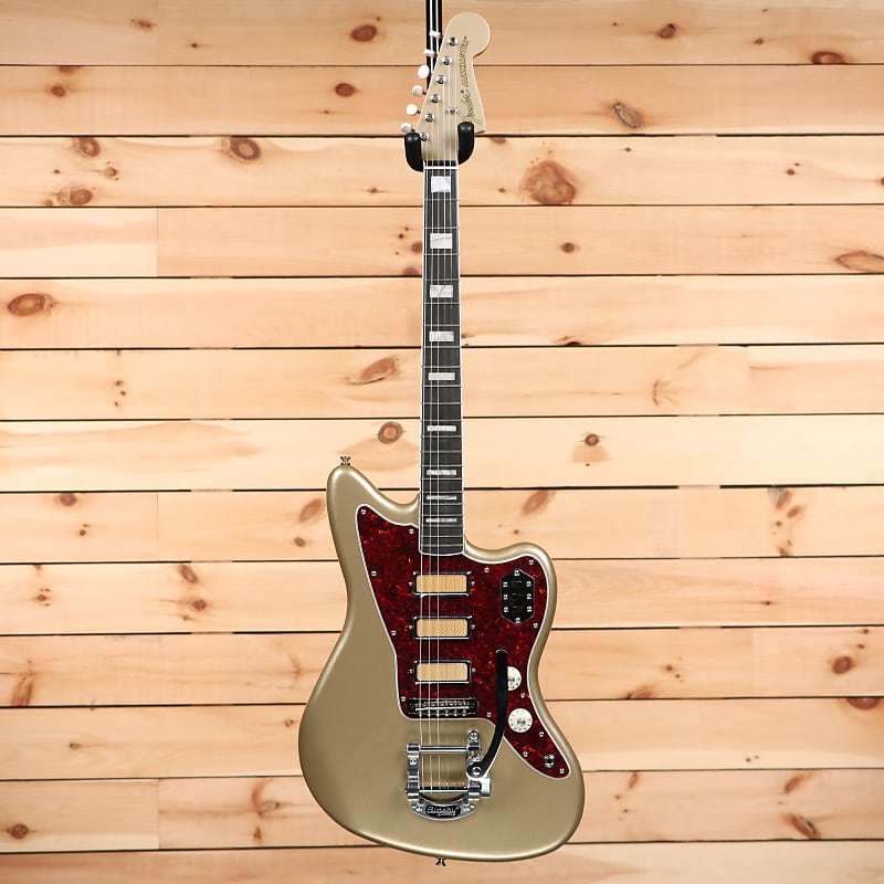 Fender Gold Foil Jazzmaster Electric Guitar - Shoreline Gold