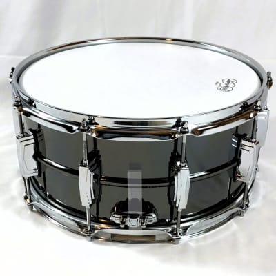 Open Box/Display Model Ludwig LB417 Black Beauty 6½" x 14" 10-Lug Brass Snare Drum - Black Nickel-Plated image 3