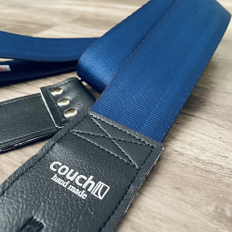 Couch Straps Seatbelt Guitar Strap Navy Reverb
