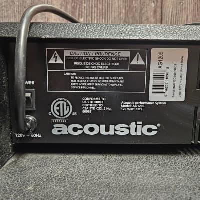 Acoustic AG120S Guitar Combo Amplifier (San Antonio, TX) image 5