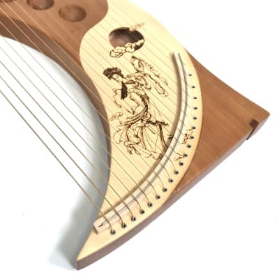The Dannan Moon Wood 19 String Harp Lyre Harp image 2