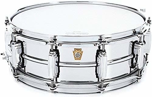 Ludwig LM400 Smooth Chrome Plated Aluminum 5" x 14" Snare Drum with Imperial Lugs image 1