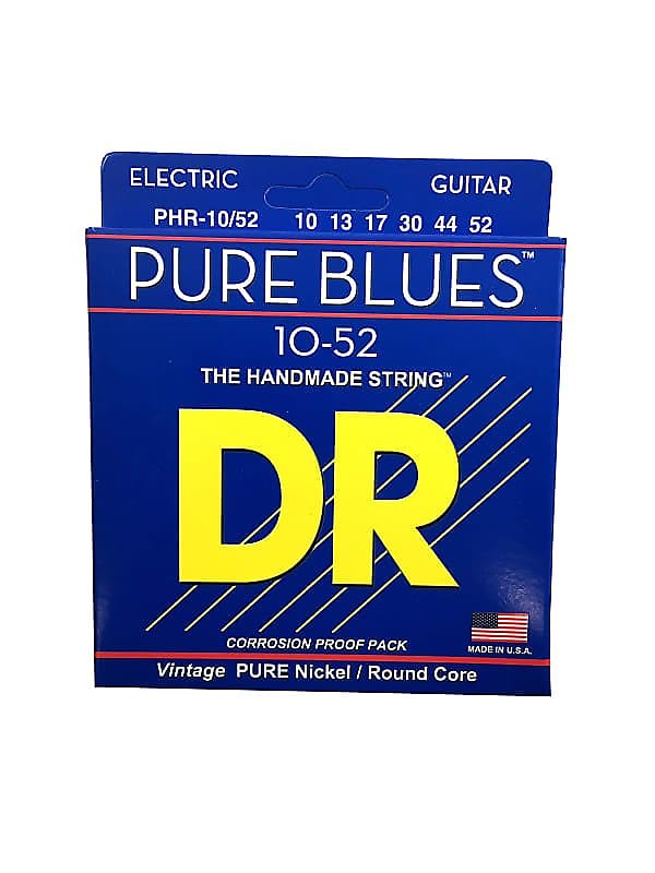 DR Guitar Strings Electric Pure Blues Vintage Pure Nickel 10-52 image 1