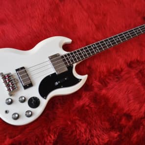 Rare 2001 Gibson Epiphone EB-3 SG Bass, White w/Varitone, Made In