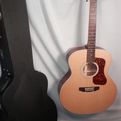 Guild USA F-40E Natural Satin Jumbo Acoustic Electric Guitar with case new image 1