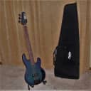 Sterling by Music Man  StingRay Ray34 Burl Top Rosewood Fingerboard Electric Bass 1 Bad Tuner