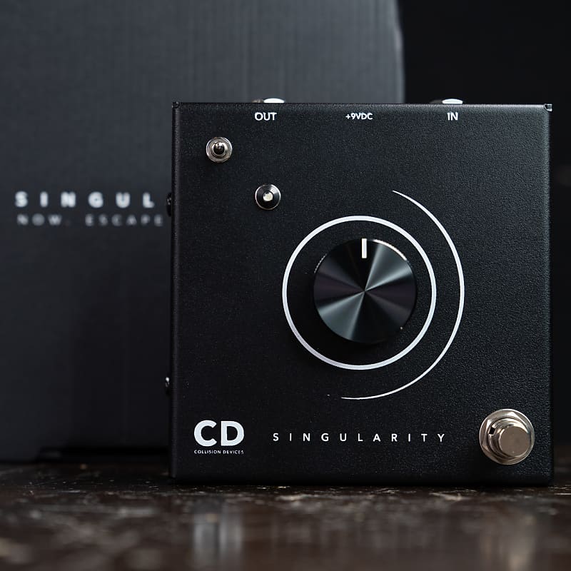 Collision Devices Singularity One Knob Fuzz Pedal Black