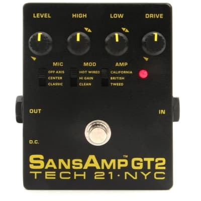 Tech 21 SansAmp GT2 Tube Amp Emulation Pedal | Reverb Canada