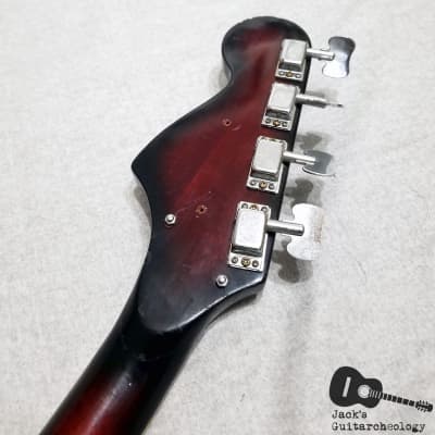 Prestiege / Teisco / Matsumoku "Whitesnake" 1 Pickup Electric Bass (1960s, Redburst) image 22