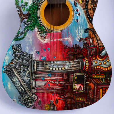 Terra Insolitus hand-painted Guitart by John Lanthier for sale