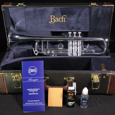 Bach Stradivarius LR180S37 Reverse Lead Professional Bb Trumpet (Silver Plated) image 13
