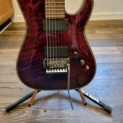 Schecter Hellraiser Solo-6 - Black Cherry EMG + Coffin Case | Reverb