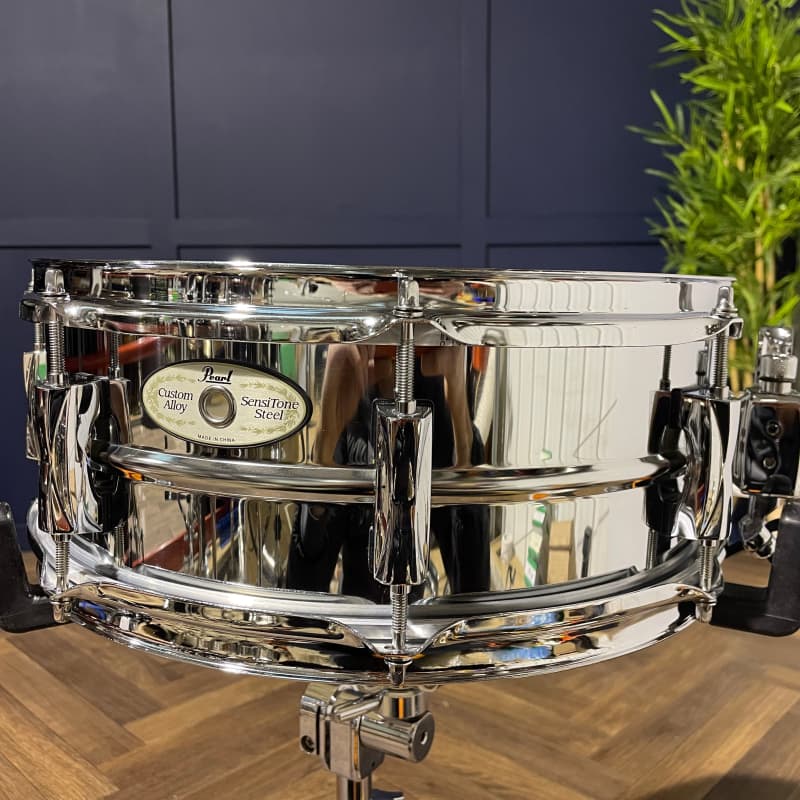 Pearl S1330B/C103 13x3 Steel Piccolo Snare Drum 2010s - Piano Black