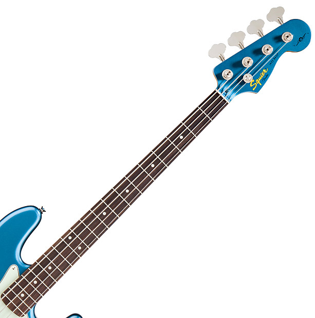 Squier James Johnston Signature Jazz J Bass Blue Biffy Clyro Matching Headstock