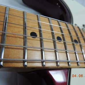Fender Stratocaster Plus Strat Plus 1989 Maroon electric guitar original W/OHSC. image 8