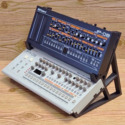 The Analog Source 2 Tier 3D Printed Desktop Mounting Stand For Roland Boutique Series TR-06 TR-08 TR-09 Drum Machine VP-03 Vocoder Synthesizer - USA Made