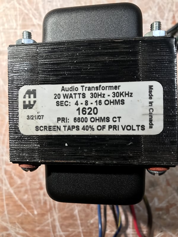 Hammond 1620 Tube Amp Output Transformer Reverb