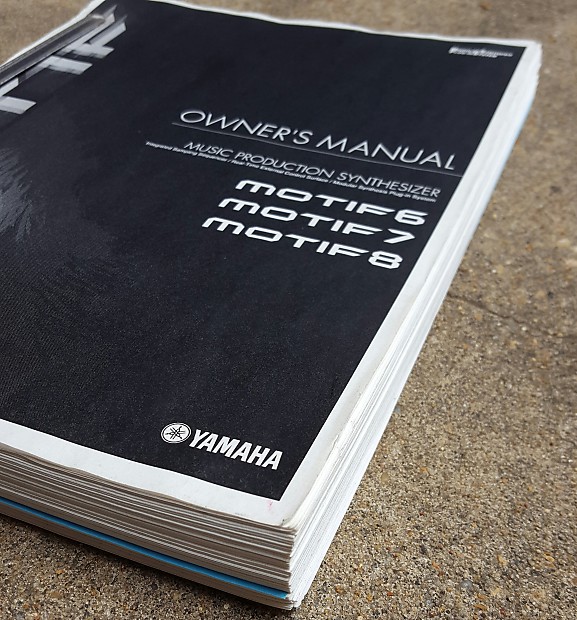Yamaha Owners Manual for Motif 6, 7, and 8 image 1