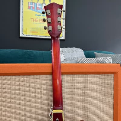 Vintage 1963 Hofner Verithin Cherry Red Hollow Archtop Electric Guitar *1960s* image 15