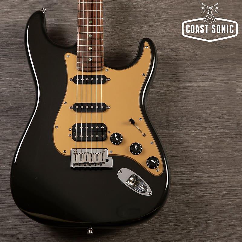 2005 Fender American Deluxe HSS Stratocaster Montego Black Metallic image 1