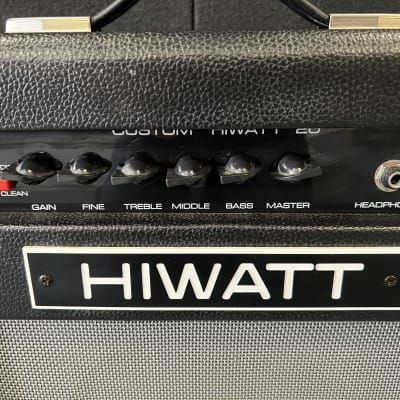 Hiwatt Custom 20 Solid State Guitar Practice Combo Amplifier- Black image 4