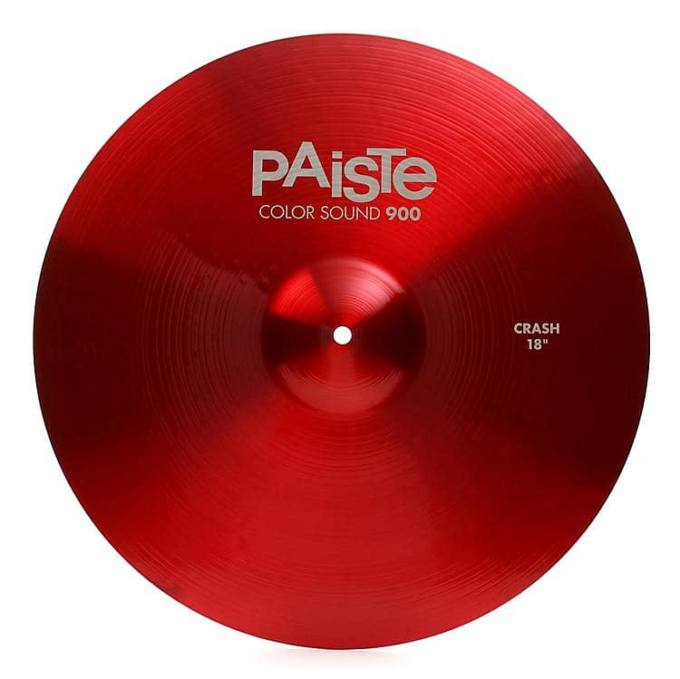Paiste 18 inch Color Sound 900 Red Crash Cymbal image 1