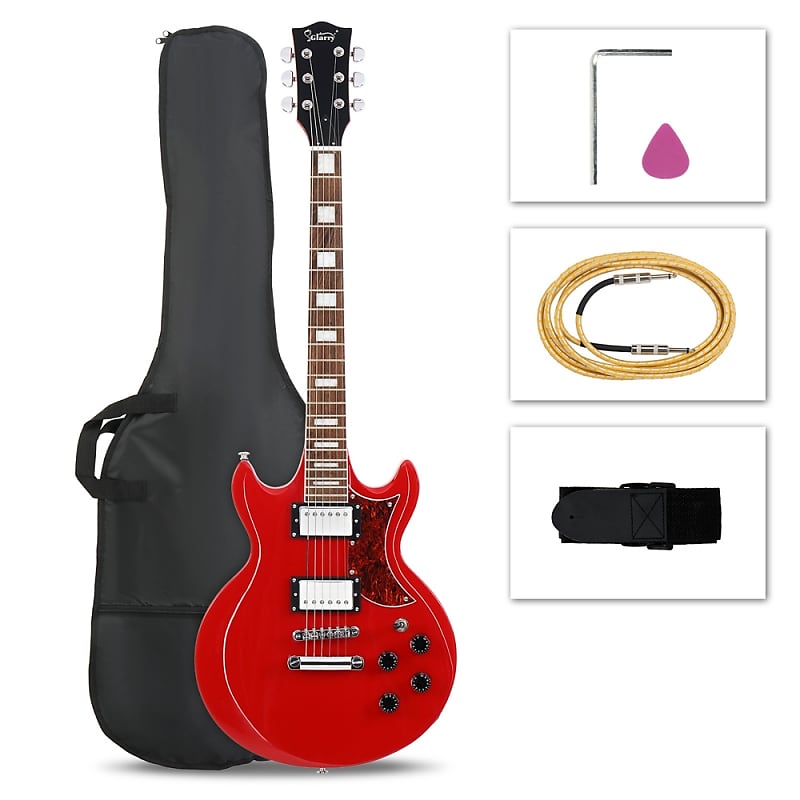 Glarry Red GIZ102 Solid Body Electric Guitar image 1