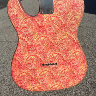 Custom Pink Paisley Relic Telecaster - Partscaster tele with gig bag image 4