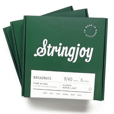 3 Pack StringJoy Tension Balanced Super Light Electric Guitar