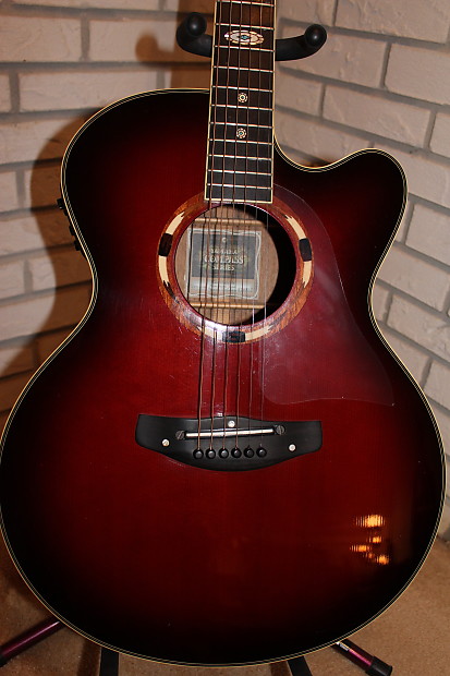ギター YAMAHA CPX-15W Used Yamaha CPX-15W Wine Red Burst Acoustic Electric Guitar