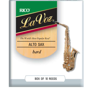 Rico RJC10HD La Voz Alto Saxophone Reeds - Strength Hard (10-Pack)