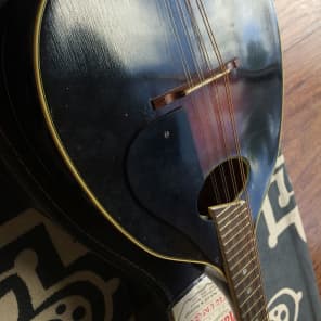1930s Harmony/Valencia vintage archtop mandolin w/ Case - Sounds and plays great. image 5