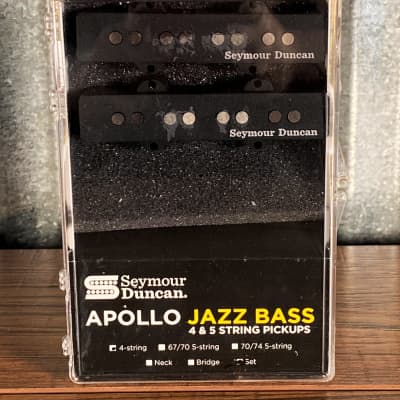 Seymour Duncan Apollo J-Bass 4 String Bass Pickup Set Black image 1