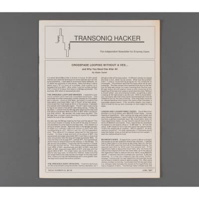 Transoniq Hacker Ensoniq User's Newsletter Issue #24