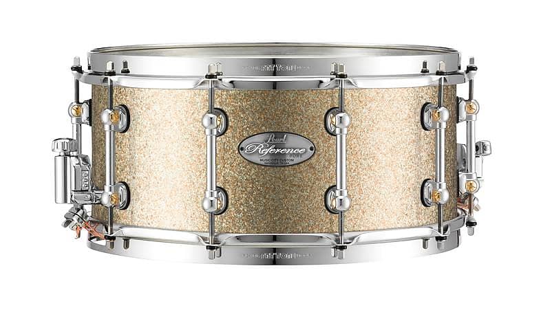 Pearl Music City Custom Reference Pure 13"x6.5" Snare Drum BRIGHT CHAMPAGNE SPARKLE RFP1365S/C427 image 1
