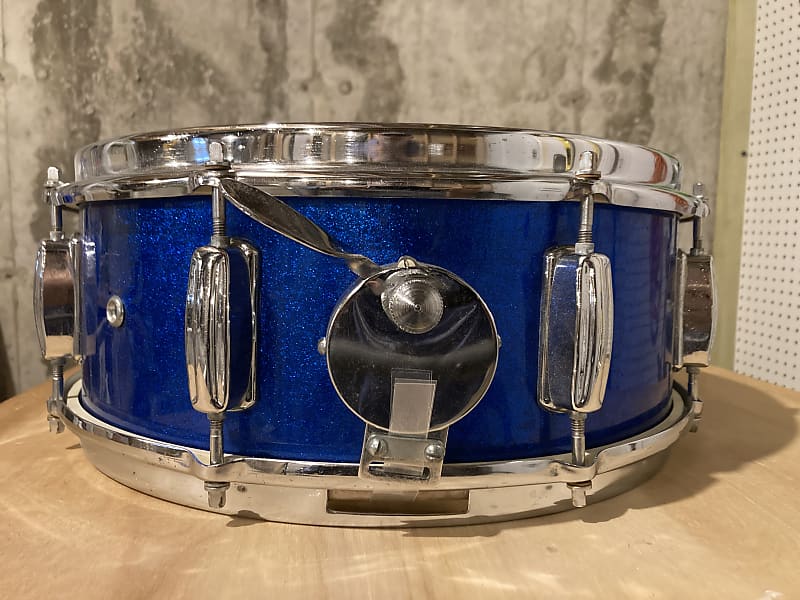 Unknown MIJ Snare Drum 60’s - Blue Sparkle image 1