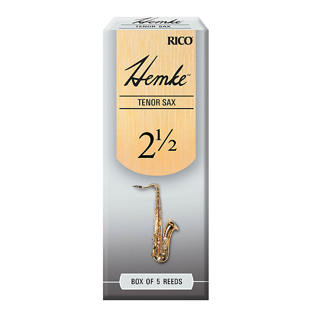Rico RHKP5TSX250 Hemke Tenor Saxophone Reeds - Strength 2.5 (5-Pack) image 1