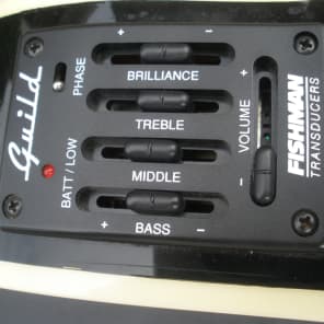 1992 Guild F30CE or F45CE Acoustic Electric Guitar - Rare Black Finish - Original Hardshell Case image 7