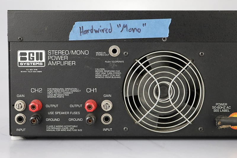 BGW Systems 750A Laboratory Power Amplifier Stereo Amp BGW Systems 750A Laboratory Power Amplifier Stereo Amp