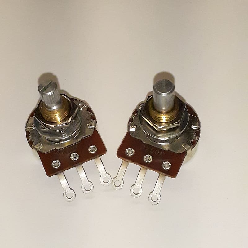 2 MATCHED CTS or Bourns Pro Series 250k Volume & Tone Pots Reverb