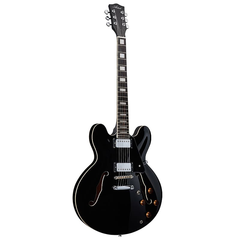 Artist Black58DLX Semi-Hollow Electric Guitar w/ Bullbucker