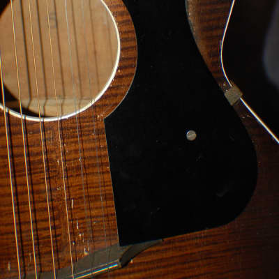 1930's Regal Kay Archtop Roundhole Acoustic Guitar Neck Reset Pro Setup Soft Shell Case image 4